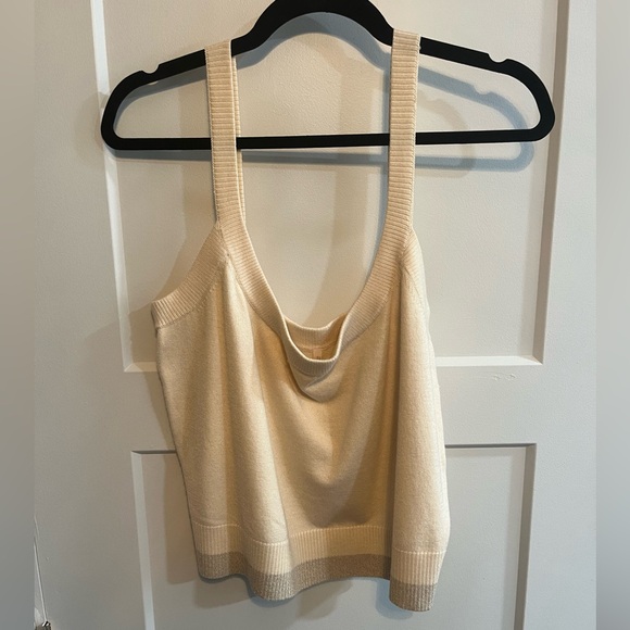 Soma Ivory Knit Tank Top - Picture 1 of 6